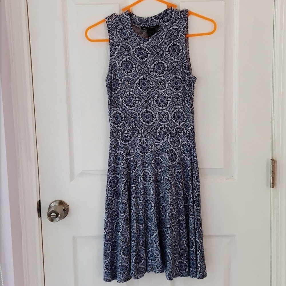 See You Monday sleeveless blue dress small